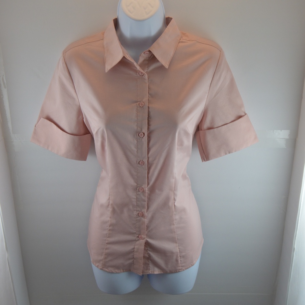 EZEN Slim Fit Pink Button Down Shirt